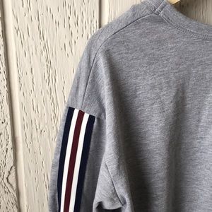 PinkBlush Gray Crew Neck Athletic Sweatshirt